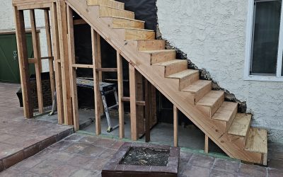 Wooden Stairs Repair Project